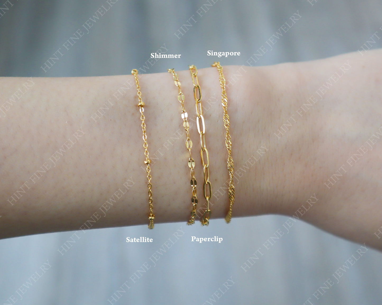 WaterProof-18k gold stainless steel Bracelets, waterproof tarnish resistant bracelet, minimalist bracelet