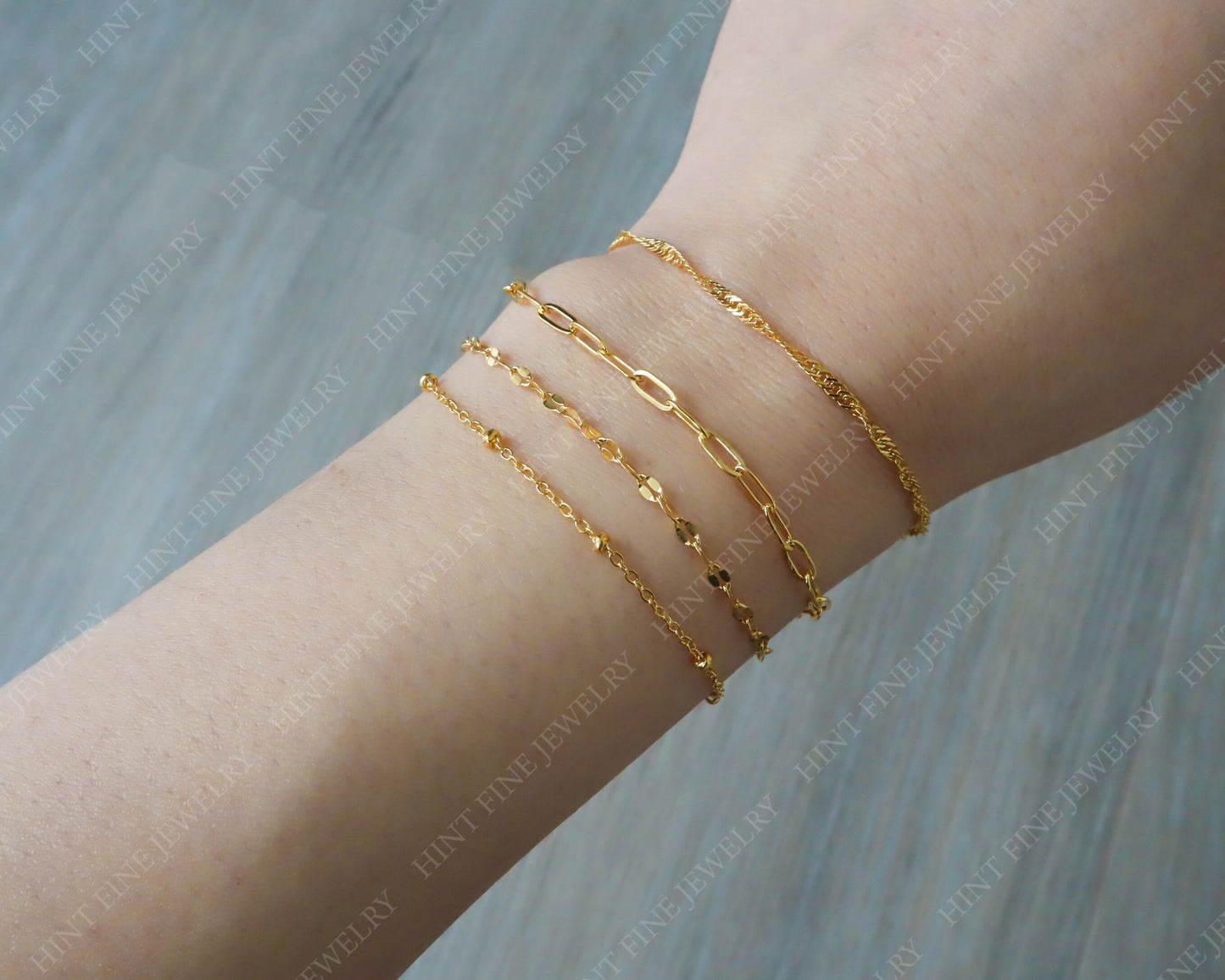 WaterProof-18k gold stainless steel Bracelets, waterproof tarnish resistant bracelet, minimalist bracelet