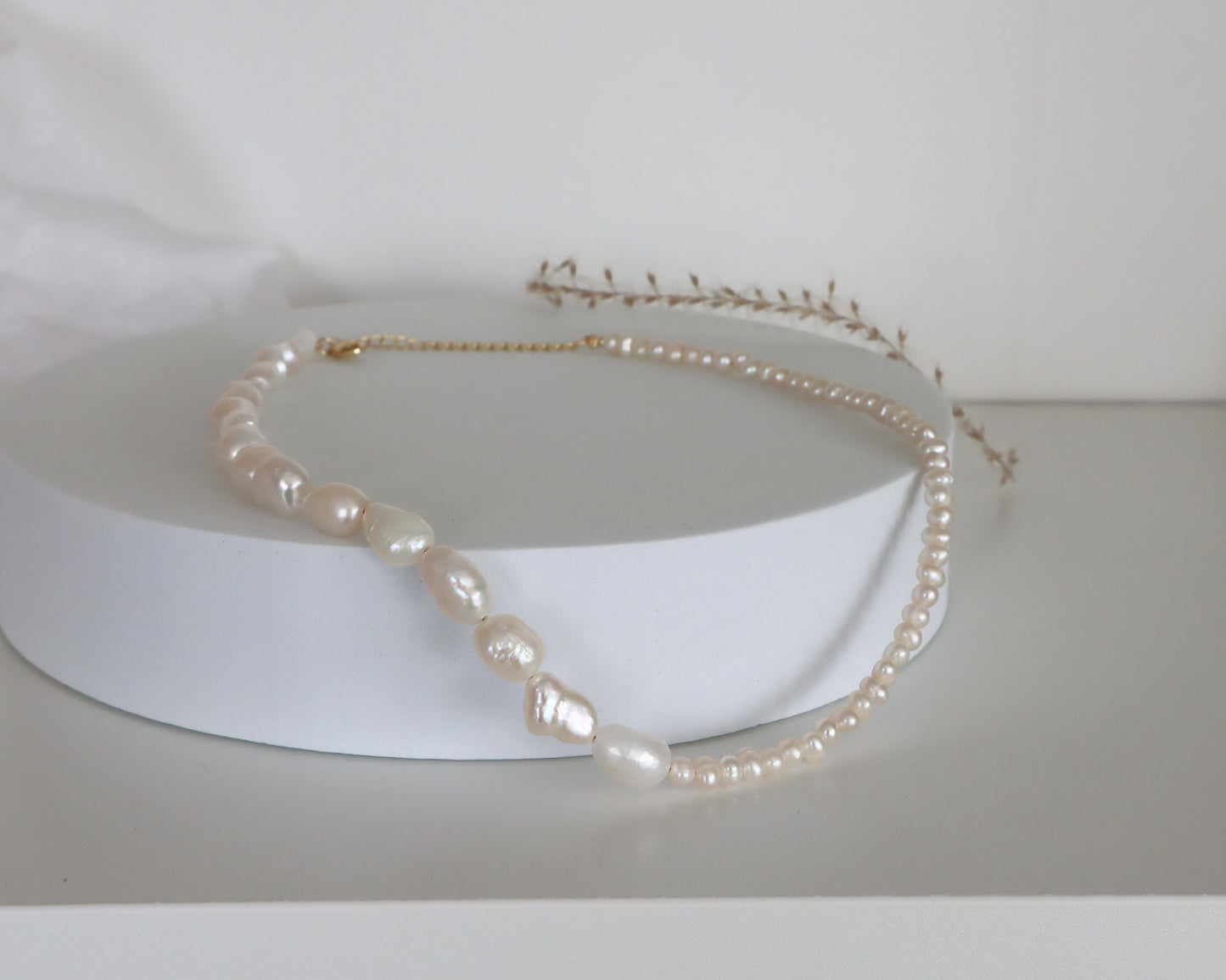 WaterProof-Mix Irregular Pearl Necklace Women, Real Freshwater Pearl Necklace Men, Baroque Pearl Necklace, Gift for Her, Gift for Him