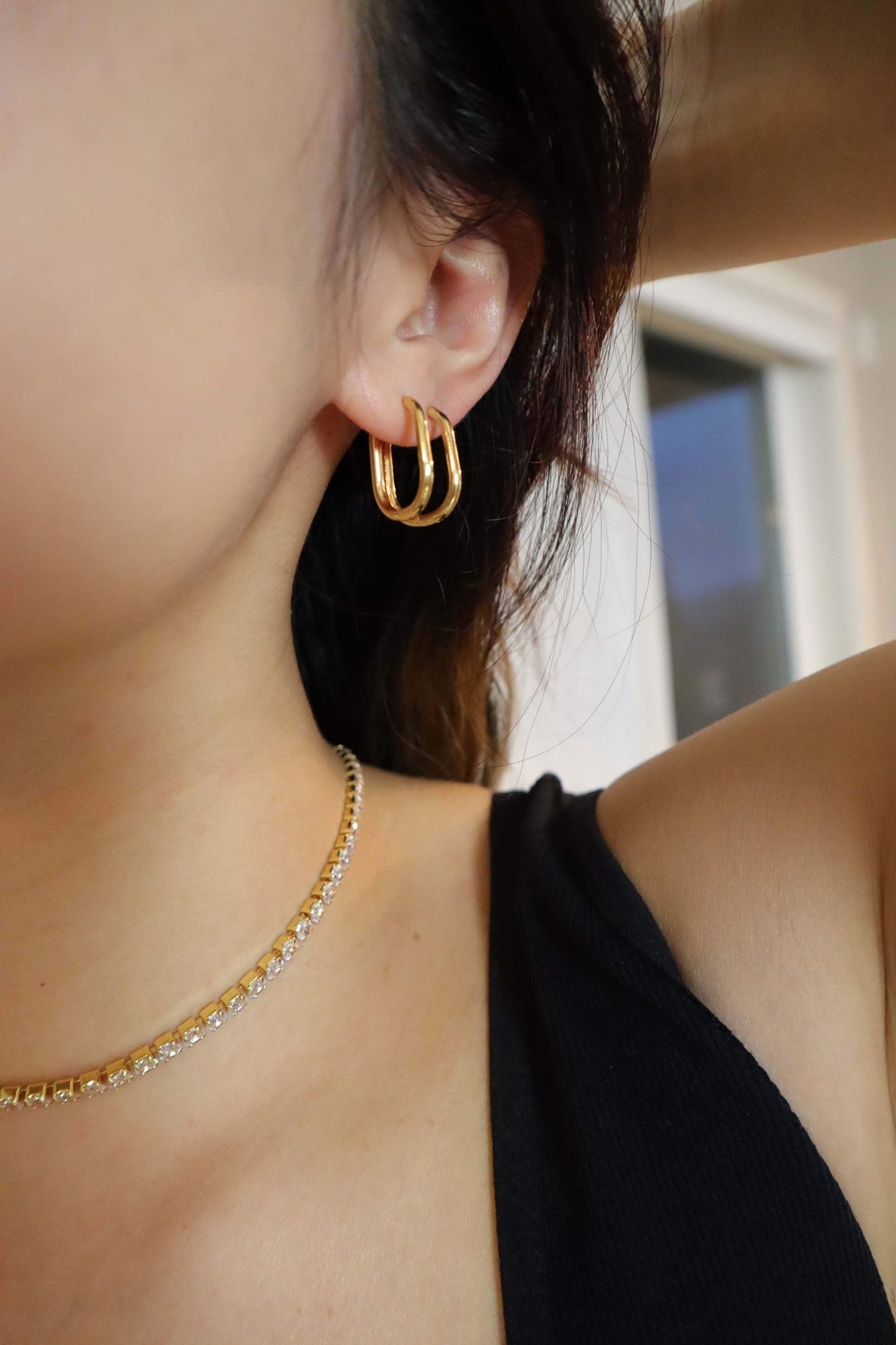THIN OVAL HOOPS