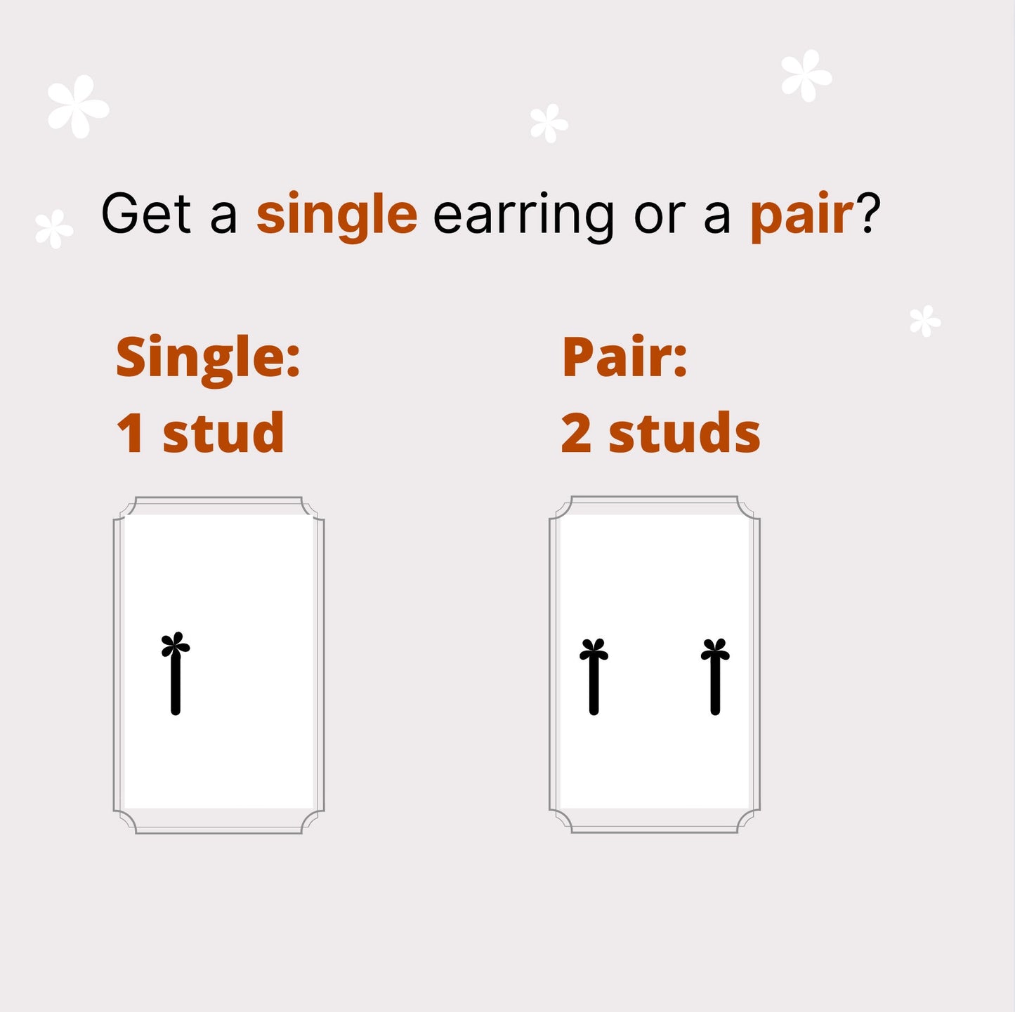 DIAMOND DROP STUDS MINI