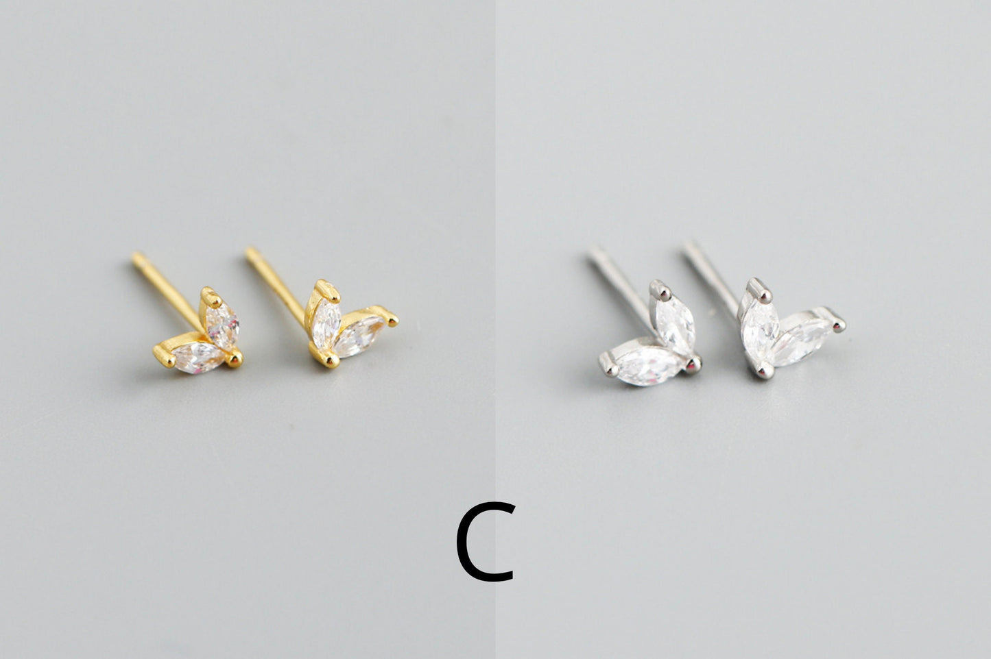 BAGUETTE EARRING SET