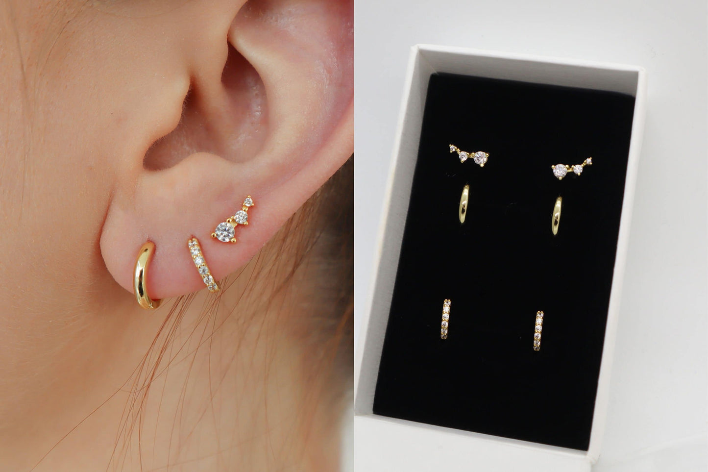 HOOP CLIMBER EARRING SET